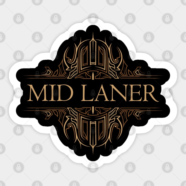 Mid Laner Sticker by Ostakos